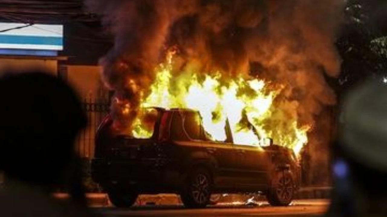 50 Kendaraan Tabrakan Beruntun di Jepang, 10 Mobil Terbakar