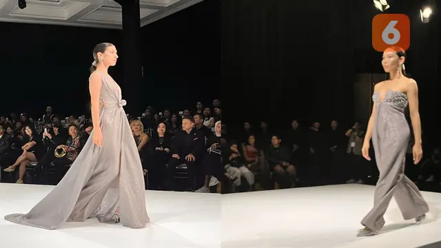 Modernitas dan Elegansi Liliana Lim yang Tak Lekang Waktu di Langham Fashion Soiree. (Dok: Liputan6.com/dyah)