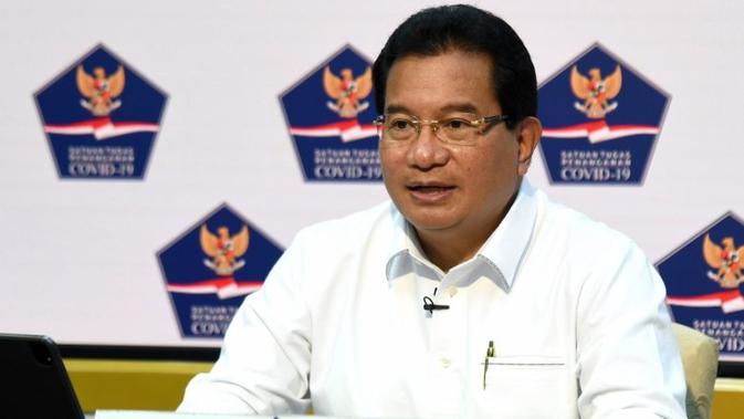 Juru Bicara Satgas COVID-19 Wiku Adisasmito menjelaskan data yang diinformasikan itu basis pengambilan oleh Satgas COVID-19 daerah dan pemda saat konferensi pers di Kantor Presiden, Jakarta, Selasa (29/12/2020). (Biro Pers Sekretariat Presiden/Rusman)