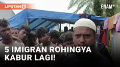 5 Imigran Rohingya Kabur dari Tempat Penampungan di Aceh Timur