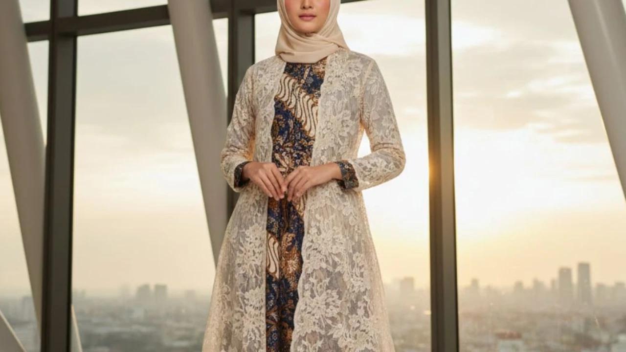 7 Model Gamis Batik dengan Outer Tunik, Elegan dan Cantik untuk Berbagai Acara