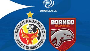 Cover prediksi&nbsp;Semen Padang Vs Borneo FC Samarinda di BRI Super League. (Bola.com/Wiwig Prayugi)