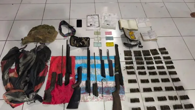 Markas KKB Digerebek, Satgas Damai Cartenz Sita Ratusan Peluru