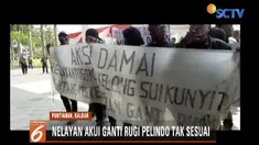 Nelayan tradisional Sungai Kunyit di Mempawah, Kalimantan Barat, berunjuk rasa tunjut ganti rugi togo dan kelong  di tengah lautan.