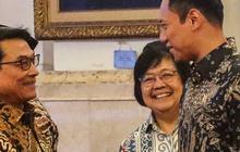 Usai Salaman dengan AHY, Moeldoko: Namanya Rekan Satu Kabinet