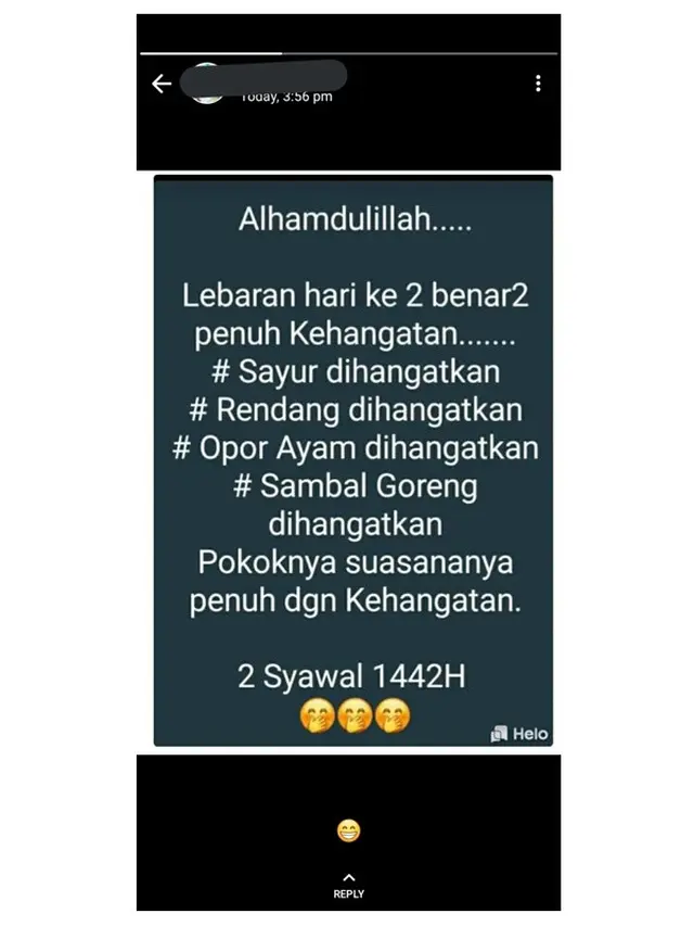 6 Status WhatsApp Kocak Netizen Saat Lebaran Ini Bikin Tepuk Jidat