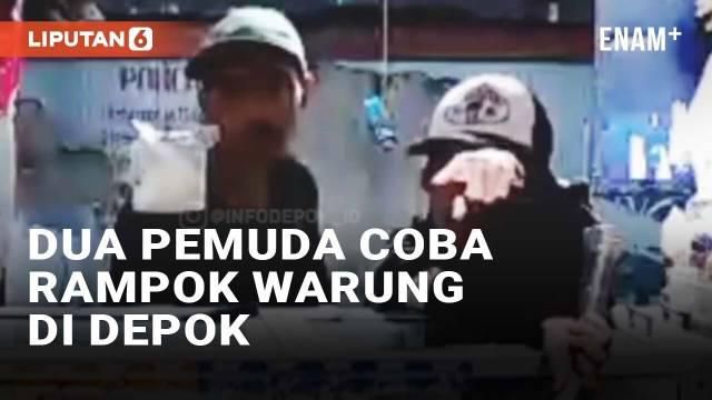 Dua pemuda mencoba merampok sebuah warung kelontong di Jl. H. Nurdin, Cipayung, Depok. Peristiwa terjadi pada Selasa (10/9/2024) pukul 03.00 WIB. Dua pelaku bersenjata celurit dan golok memaksa penjaga warung agar menyerahkan HP.
