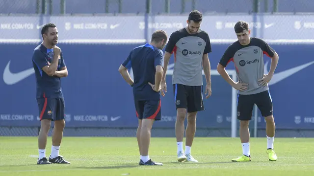 Barcelona Berlatih Jelang Laga Liga Champions