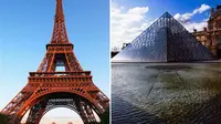 Menara Eiffel dan Louvre (Telegraph)
