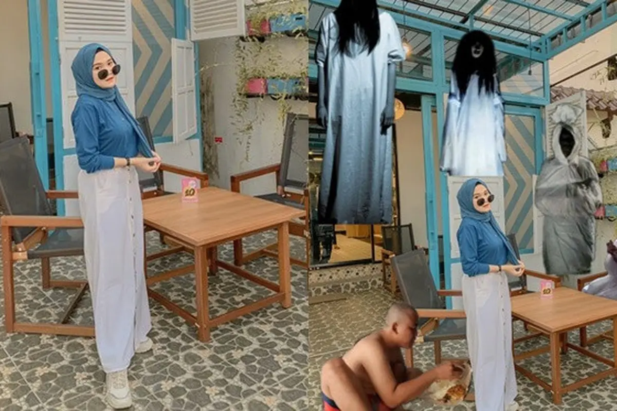 Wanita Ini Minta Fotonya Diedit Biar Enggak Sendiri, 6 Hasilnya Kocak
