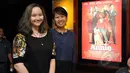 Audrey dan Rulita saat Premier Film ANNIE di Plaza Indonesia XXI, Jakarta, Rabu (21/1/2015). Bagi mereka, film ANNIE menampilkan adegan-adegan seru dan menyentuh. (Liputan6.com/Panji Diksana)