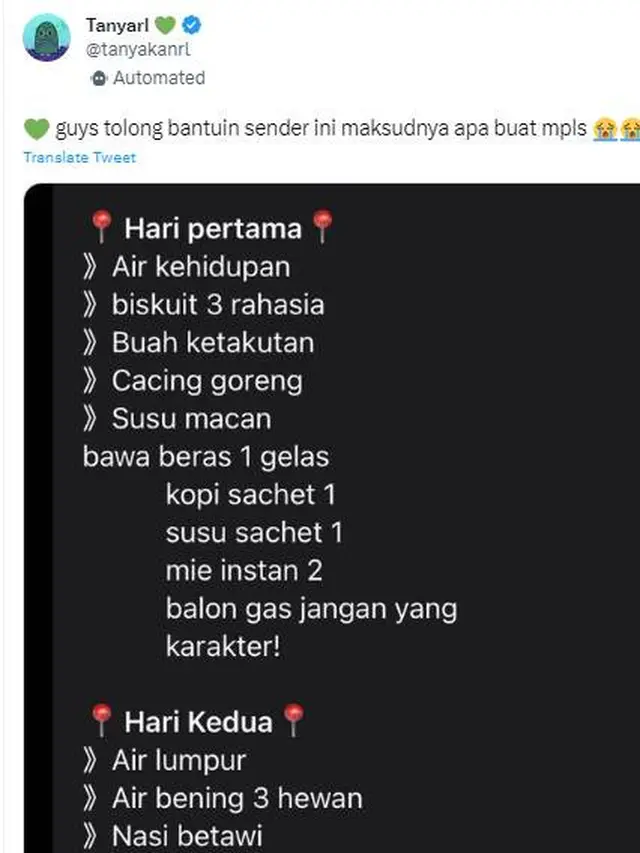 7 Teka-Teki Penugasan Ospek untuk Mahasiswa Baru Ini Bikin Mikir
