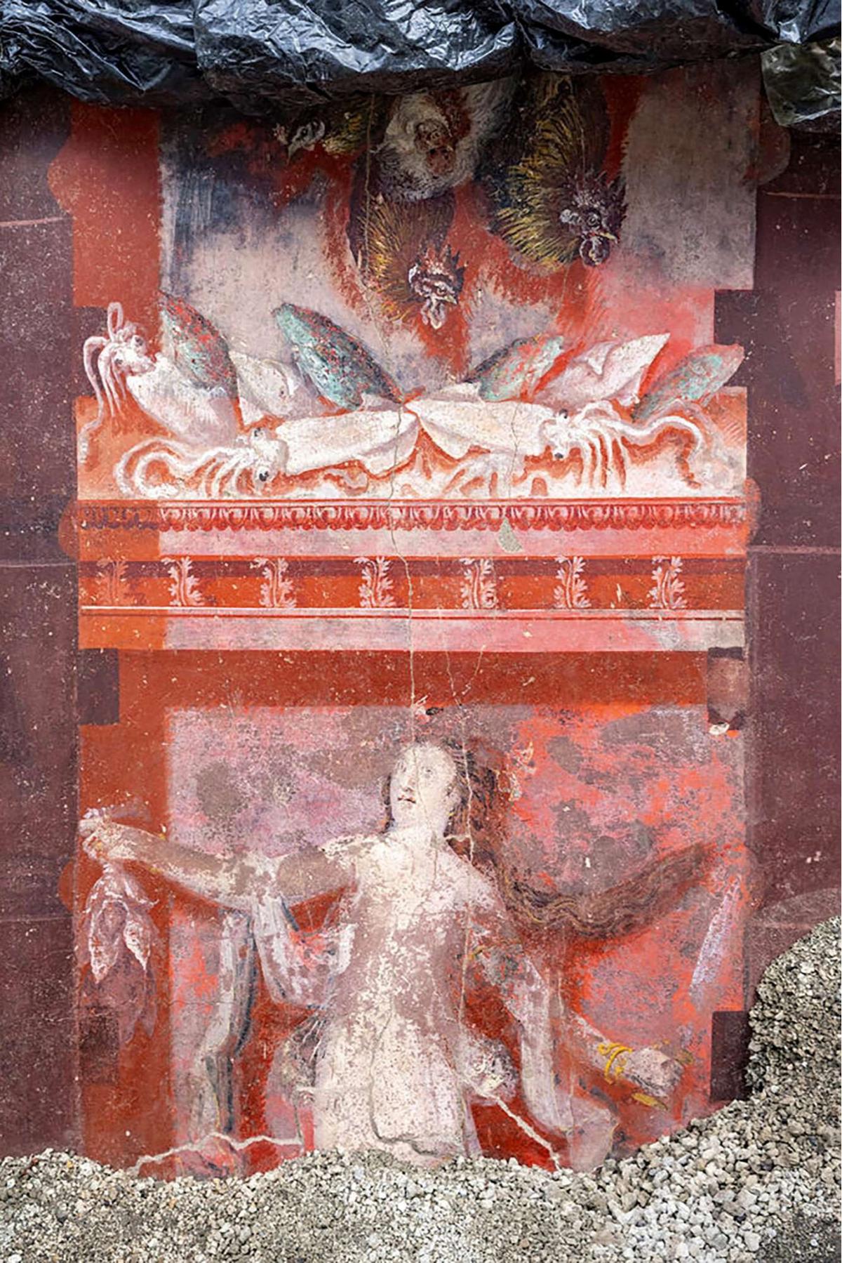 Penemuan lukisan dinding langka di Pompeii