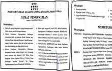 Surat pengangkatan Sri Sultan Hamengku Buwono XI hoax