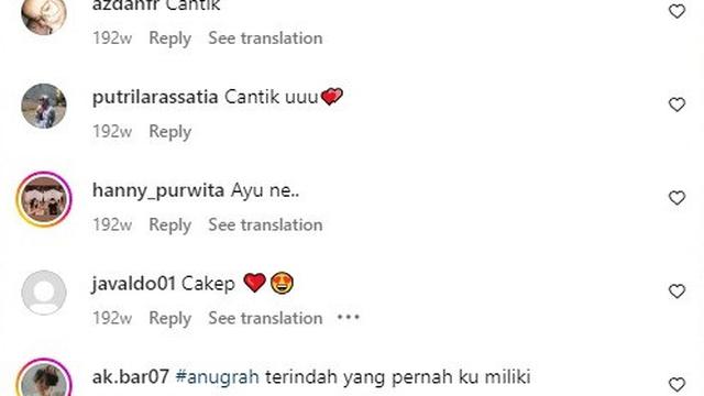 Potret Komentar Instagram Aisha (Instagram/@shadjo4)