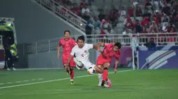 Sebelumnya pada 90 menit waktu normal dan dua kali 15 menit babak tambahan, laga antar timnas Indonesia U-23 melawan Korea Selatan U-23 berakhir imbang 2-2. (Dok PSSI)