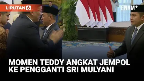 Momen Seskab Teddy Angkat Jempol Ke Menkeu Purbaya Pengganti Sri Mulyani