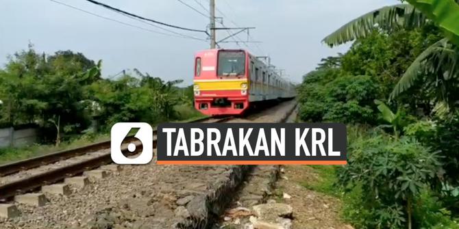 VIDEO: Kereta Api Tabrak Minibus di Bogor, 1 Tewas