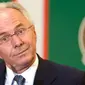 Mexico&#039;s coach Sven-Goran Eriksson participates in a press conference in Mexico City, on June 3, 2008. Eriksson was named Mexican national coach on Tuesday in place of Hugo Sanchez. AFP PHOTO/Alfredo ESTRELLA