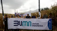 Panen Perdana Program Makmur, Rabu (11/1/2023) di Desa Limang, Kecamatan Tigapanah, Karo, Sumatera Utara (Sumut)