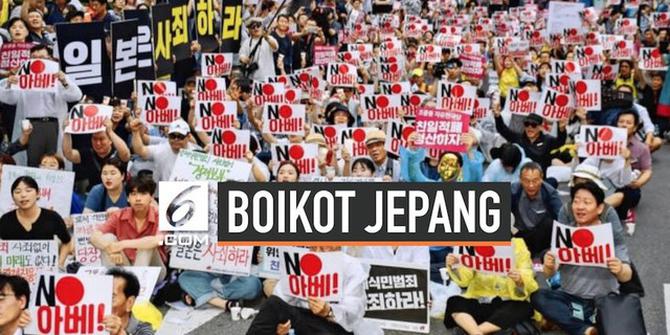 VIDEO: Warga Korea Selatan Serukan Kampanye Boikot Produk Jepang