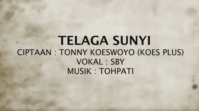 SBY menyanyikan lagu Telaga Sunyi untuk mengungkapkan kerinduan ke Ani Yudhoyono