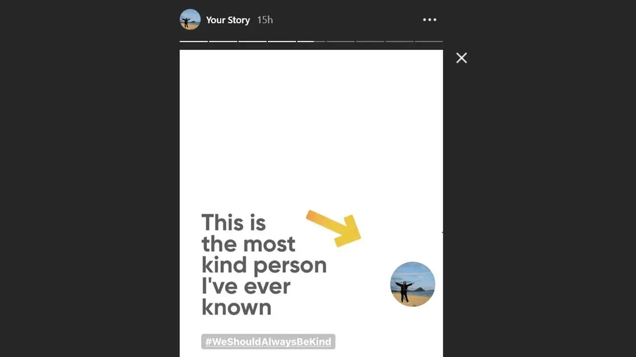IG Story The Most Kind Person