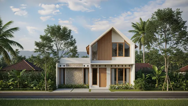 Desain Rumah Hemat & Cantik untuk Keluarga Muda di Pedesaan/Ilustrasi Gemini AI