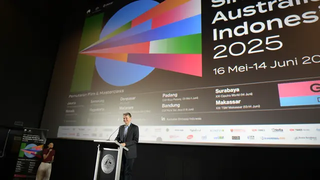 Duta Besar Australia untuk Indonesia Rod Brazier dalam Media Launch Festival Cinema Australia Indonesia 2025 (FSAI 2025) di CGV Pacific Place Mall, Lantai 6, Jakarta, Jumat (9/5/2025). (Dok Kedubes Australia untuk Indonesia)