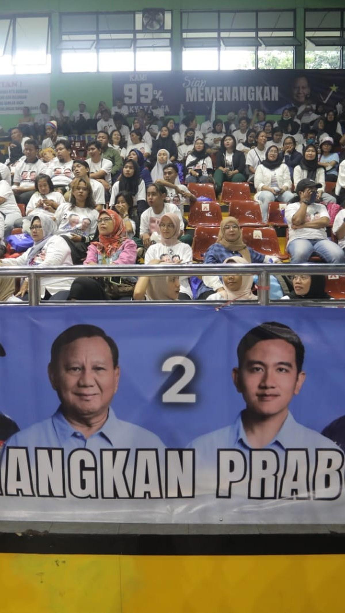 Apel siaga petugas posko ini digelar untuk memenangkan Prabowo-Gibran satu putaran.