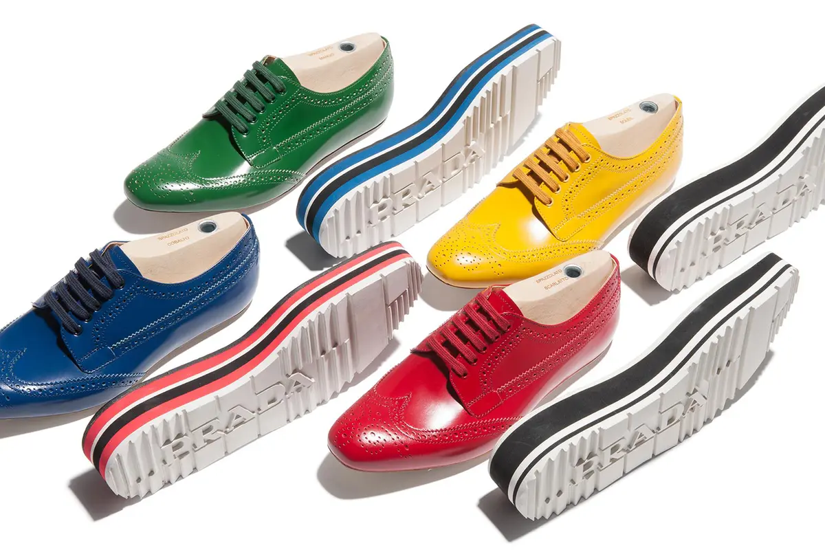 Prada Micro Sole lace-up brogues color