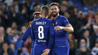 Chelsea menang empat gol tanpa balas atas PAOK Thessaloniki pada laga kelima Grup L Liga Europa, di Stamford Bridge, Kamis (29/11/2018) malam waktu setempat. (AFP/Ian Kington)