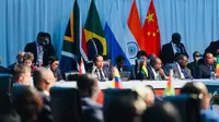 Presiden Jokowi menghadiri KTT BRICS di Johannesburg, Afrika Selatan. (Foto: Laily Rachev - Biro Pers Sekretariat Presiden)