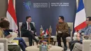 Menteri Perdagangan Prancis Laurent Saint-Martin, yang akan didampingi oleh perwakilan pengusaha Prancis, berencana bertemu dengan para pelaku bisnis Indonesia, terutama dengan perwakilan dari Kamar Dagang dan Industri Indonesia (KADIN), serta industri budaya dan kreatif. (BAY ISMOYO/AFP)