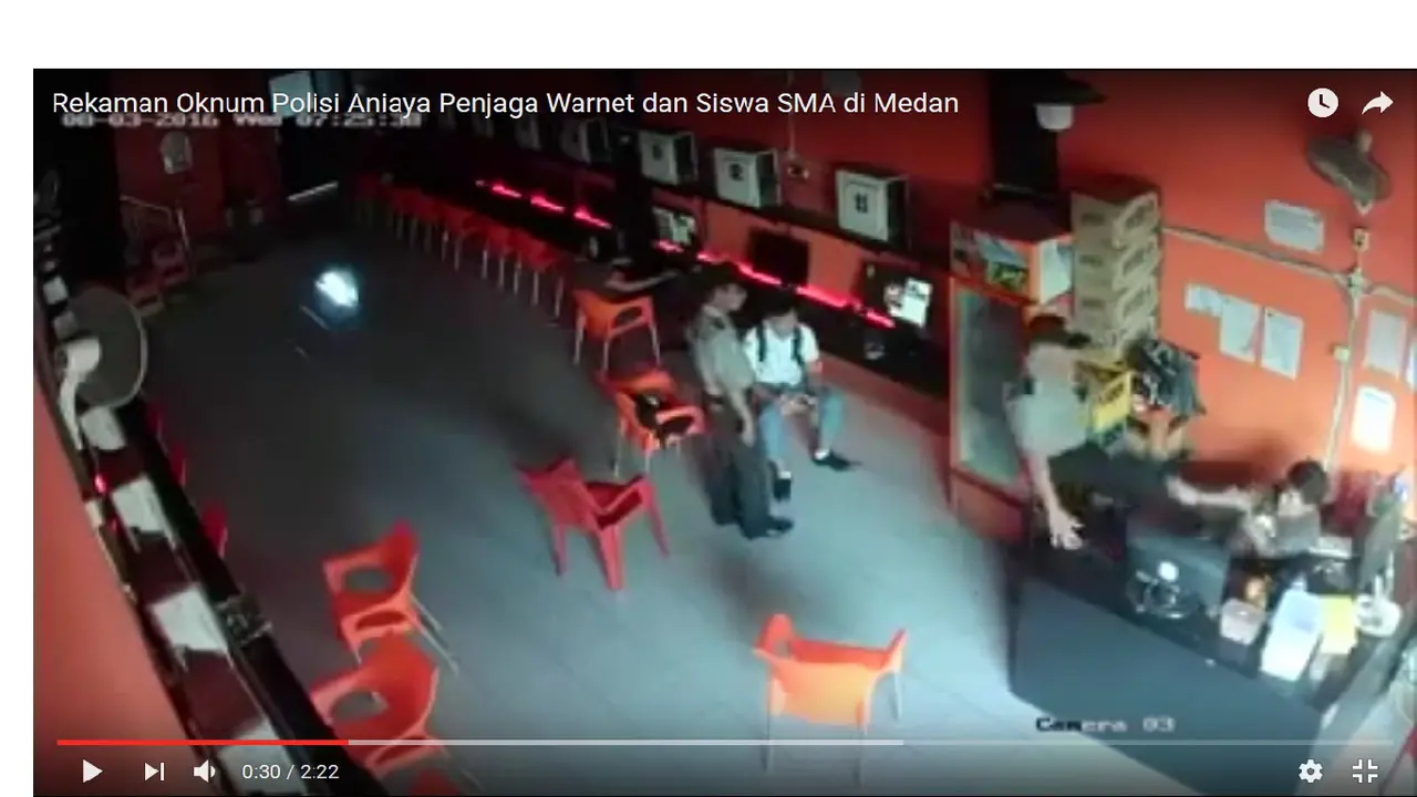 Penjaga warnet dianiaya polisi