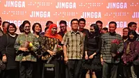 Tiga Menteri usai menyaksikan film Jingga