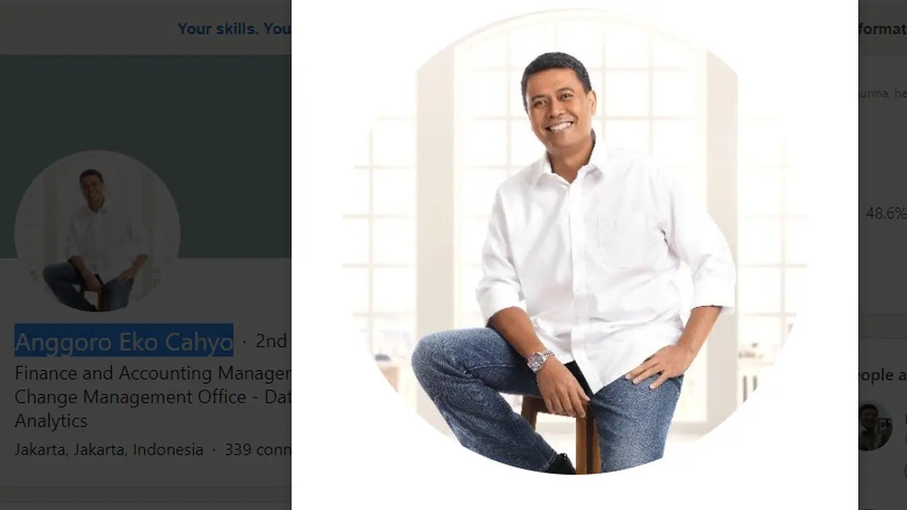 Dirut BPJS Ketenagakerjaan Anggoro Eko Cahyo. Dok Linkedin