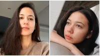 Pesona para artis wanita blasteran tanpa makeup, cantik natural. (Sumber: Instagram/@pevpearce/@yukikt)