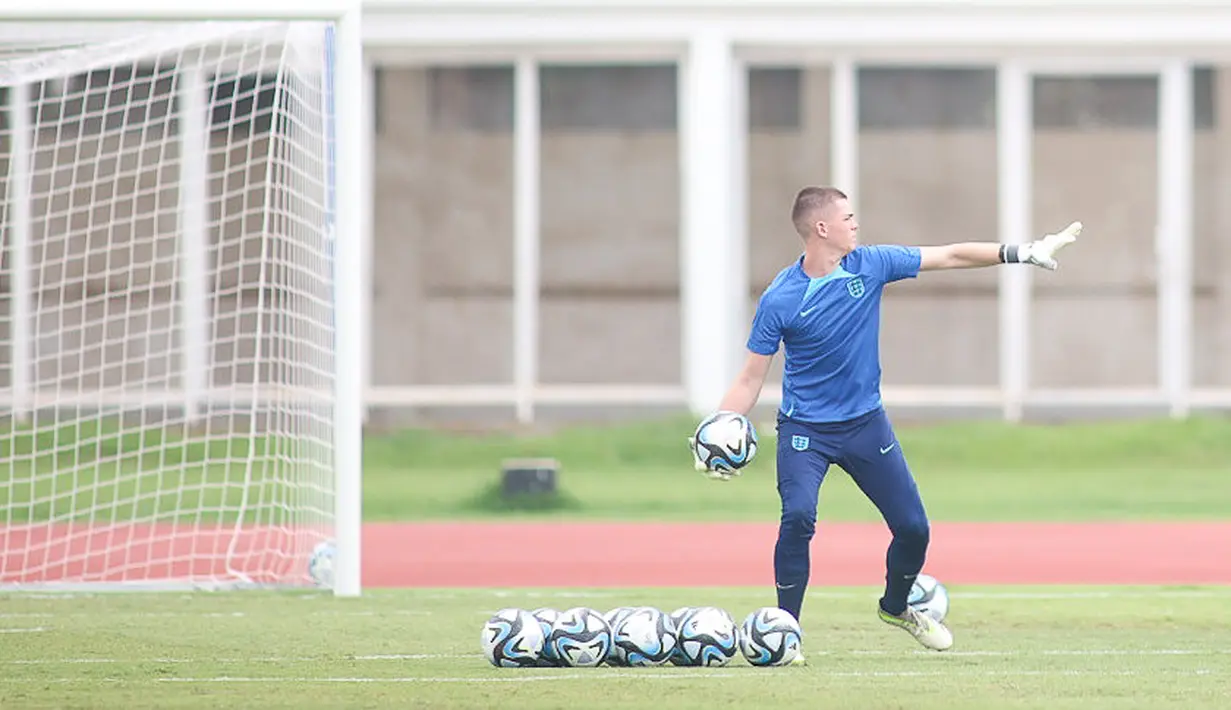Latihan ini akan menjadi latihan Timnas Inggris yang terakhir, sebelum mereka dijadwalkan akan menghadapi Uzbekistan. (Doc. LOC WCU17/BRY)