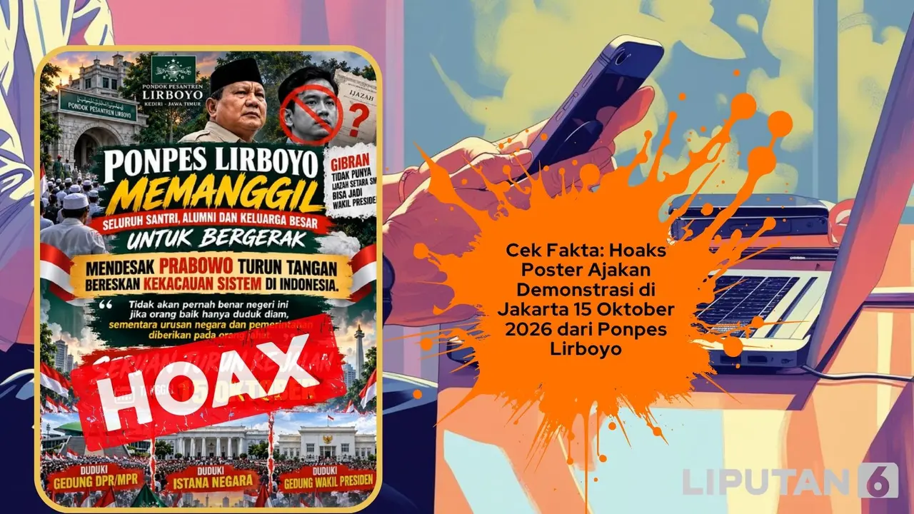 cek fakta poster ajakan demo dari Ponpes Lirboyo