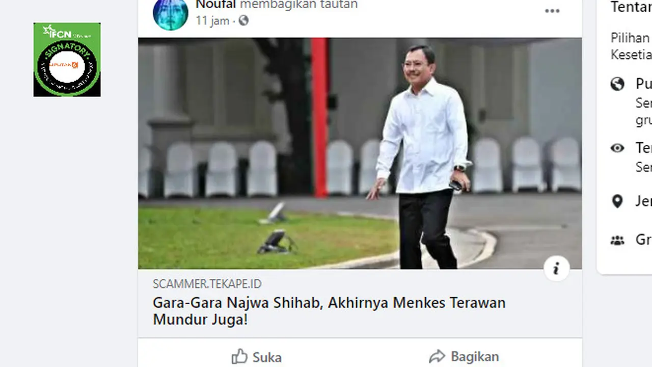 Penelusuran Klaim Terawan Mundur Karena Najwa Shihab