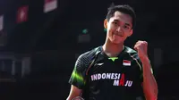 Tunggal putra Indonesia Jonatan Christie melaju ke perempat final Thailand Open 2021. (BWF Limited Acces)