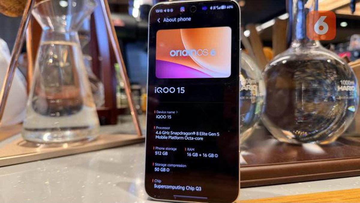 iQOO 15 pakai chipset Snapdragon 8 Elite Gen 5 dari Qualcomm. (Liputan6.com/ Yuslianson)