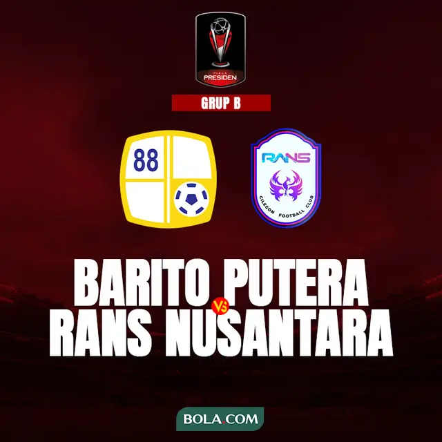 Piala Presiden 2022 - Grup B - Barito Putera Vs RANS Nusantara FC