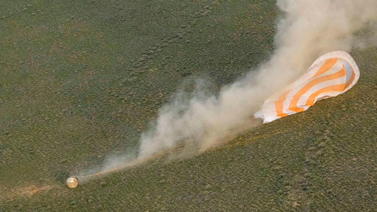 Detik-Detik Menegangkan saat Awak Soyuz MS-26 Mendarat di Bumi