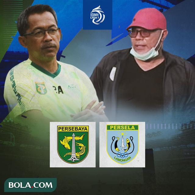 BRI Liga 1 - Duel Pelatih - Persebaya Surabaya Vs Persela Lamongan