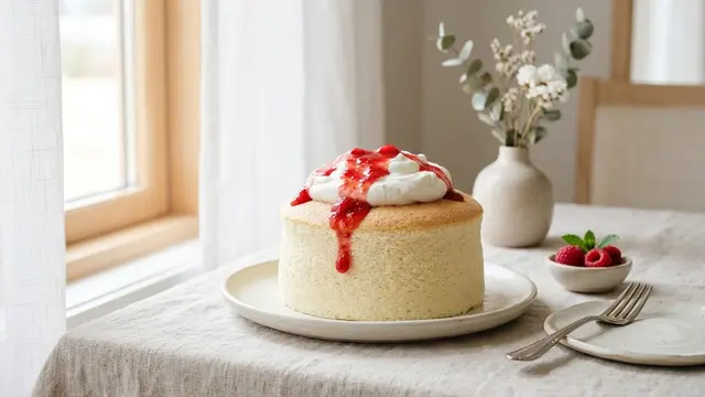 Japanese Cotton Cheesecake Merah Putih