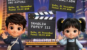 Acara tahun baru Mentari TV.