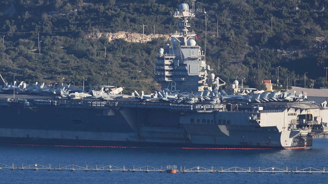 FOTO: Ketegangan Iran AS Memuncak, USS Gerald R Ford Merapat di Kreta Menuju Timur Tengah