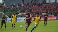 PSM Makassar mengalahkan Bhayangkara FC 2-0 pada leg kedua semifinal Piala Indonesia 2018, di Stadion Mattoangin, Makassar, Jumat (3/5/2019). (Bola.com/Abdi Satria)